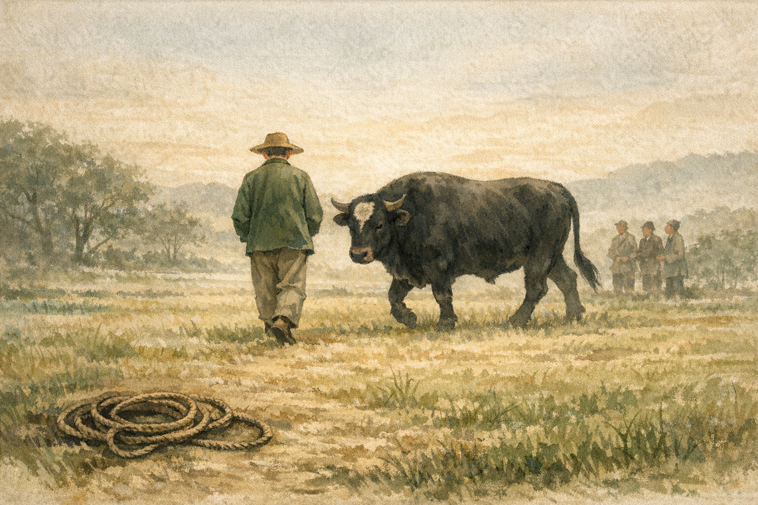 No Rope Needed panel 5 for Hexagram 61, Inner Truth.