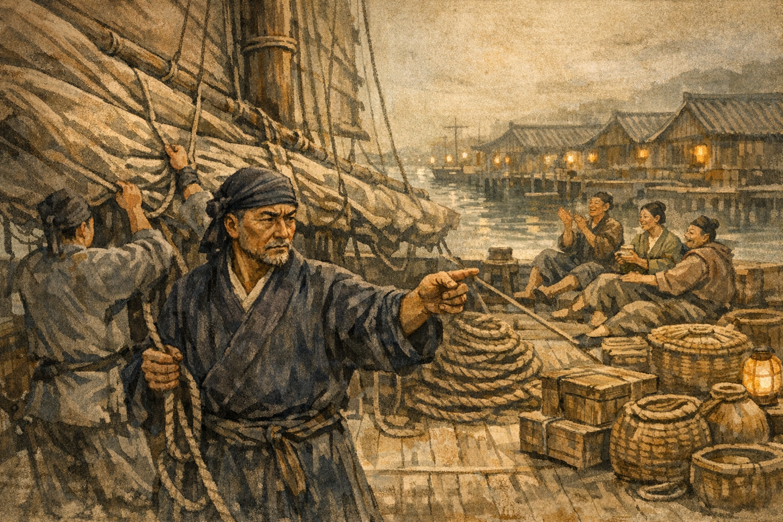 Captain Does Not Cheer panel 2 for Hexagram 63, After Completion.