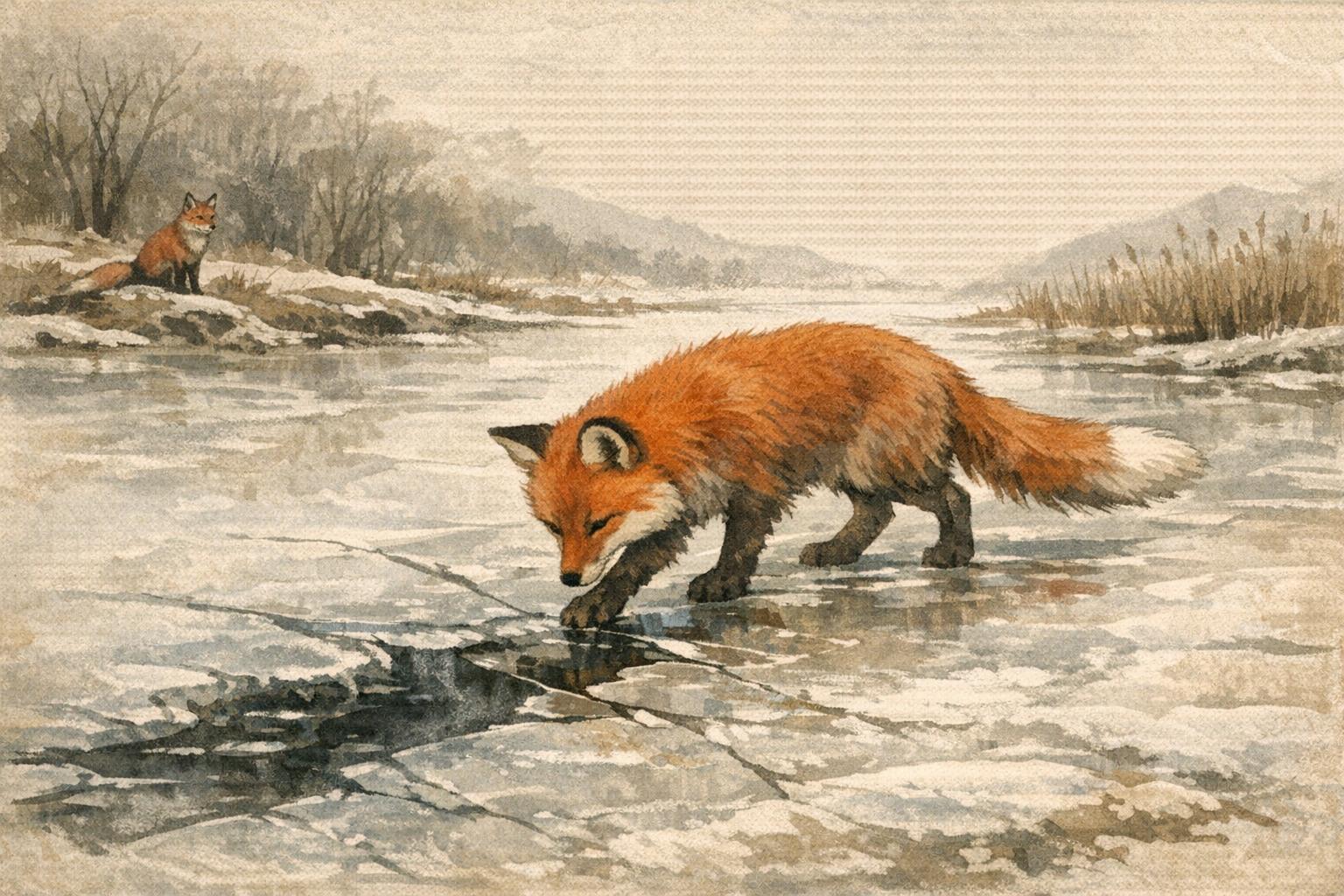 Step By Step panel 2 for Hexagram 64, Before Completion.